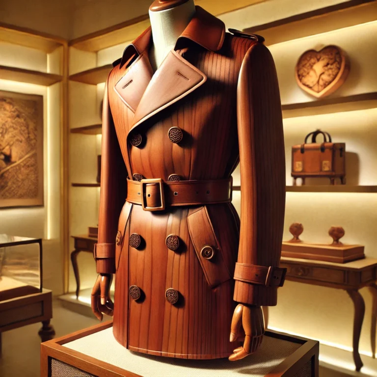 Menteau Trench en Bois